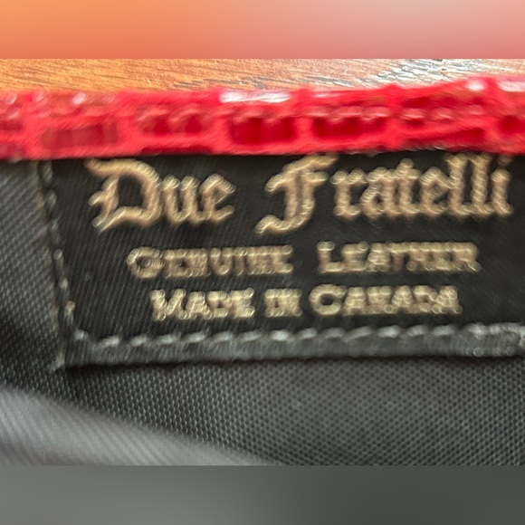 Due Fratelli Vintage Small Leather Mini Wallet Snakeskin Pattern NWOT - Picture 5 of 5